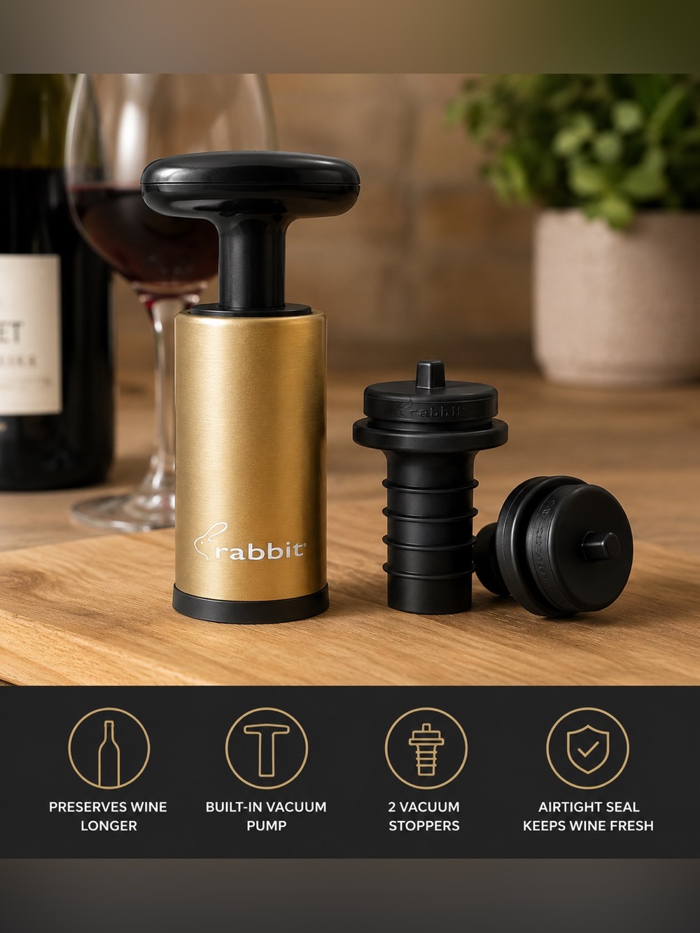 Rabbit Wine Preserver